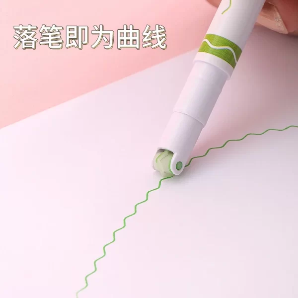 KIT 6/12 PCS Pen Stamp Roller Colorful Stationery/Office Cheap - Image 6